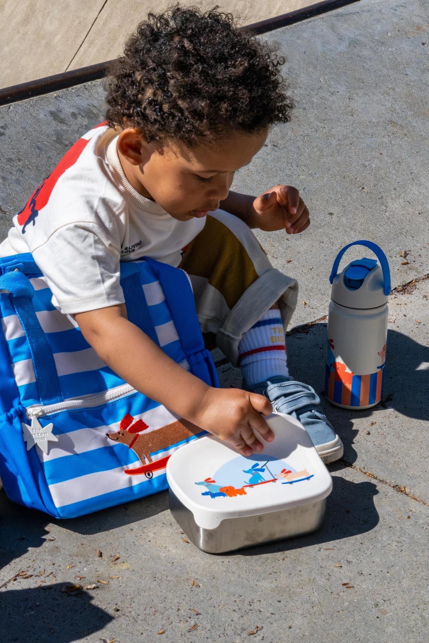 Cotton Cloud - roestvrijstalen lunchbox met uitneembare compartimenten | Club Soleil