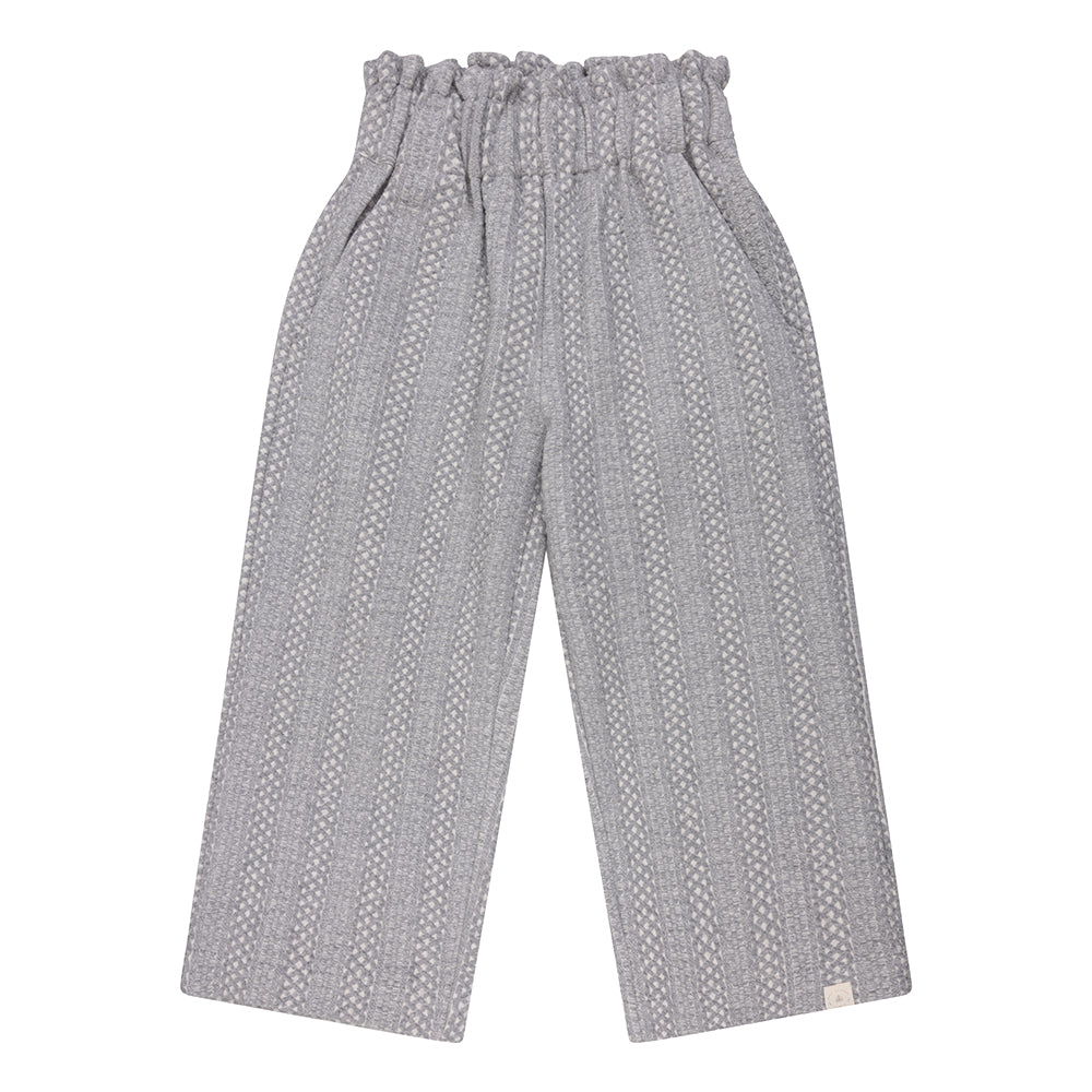 Navy Natural - Wide Leg Grey melange