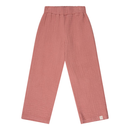 Navy Natural – Wide Leg Dusty Rose