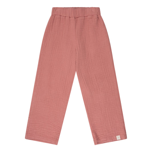 Navy Natural – Wide Leg Dusty Rose