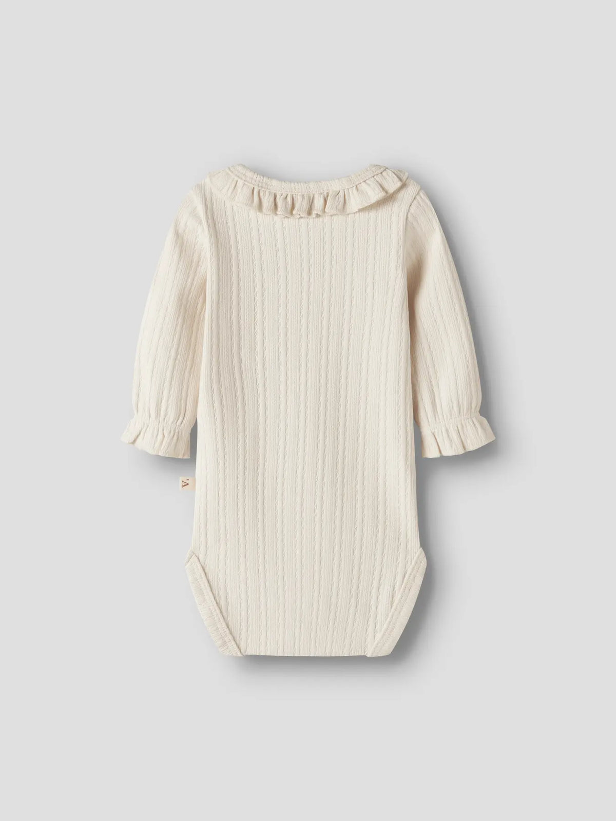 Lil' Atelier - Ribgebreide Romper met Ruches | Turtledove