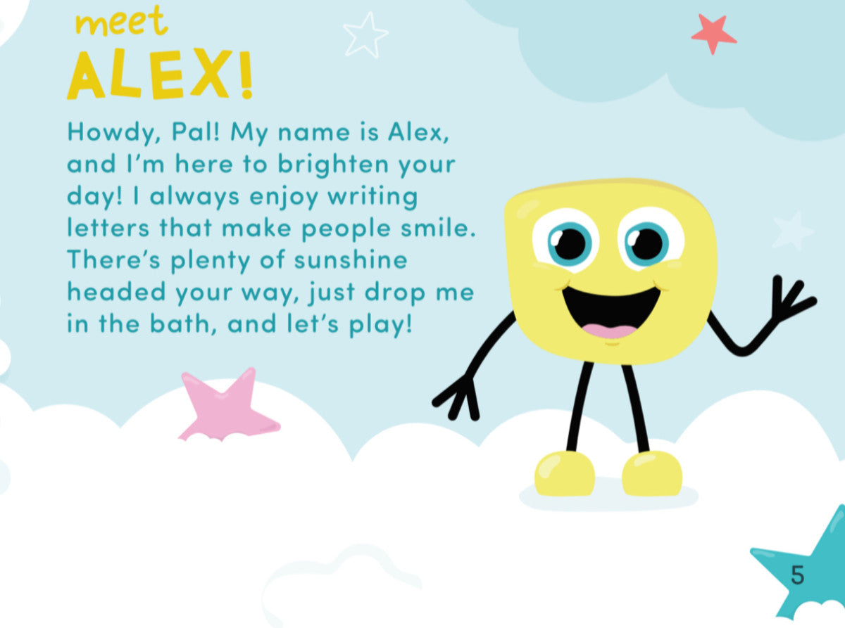 Glo Pals - Alex Pal Character (lichtgevend badspeelgoed)