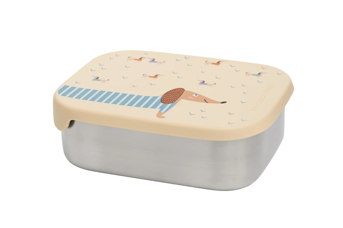 Cotton Cloud - roestvrijstalen lunchbox met uitneembare compartimenten Teckel