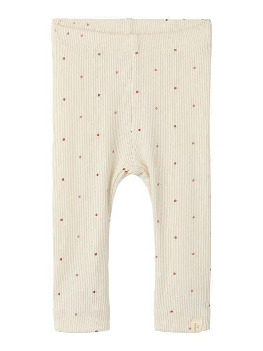 Lil' Atelier - Baby Legging | Cream Dot