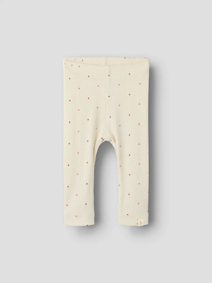 Lil' Atelier - Baby Legging | Cream Dot