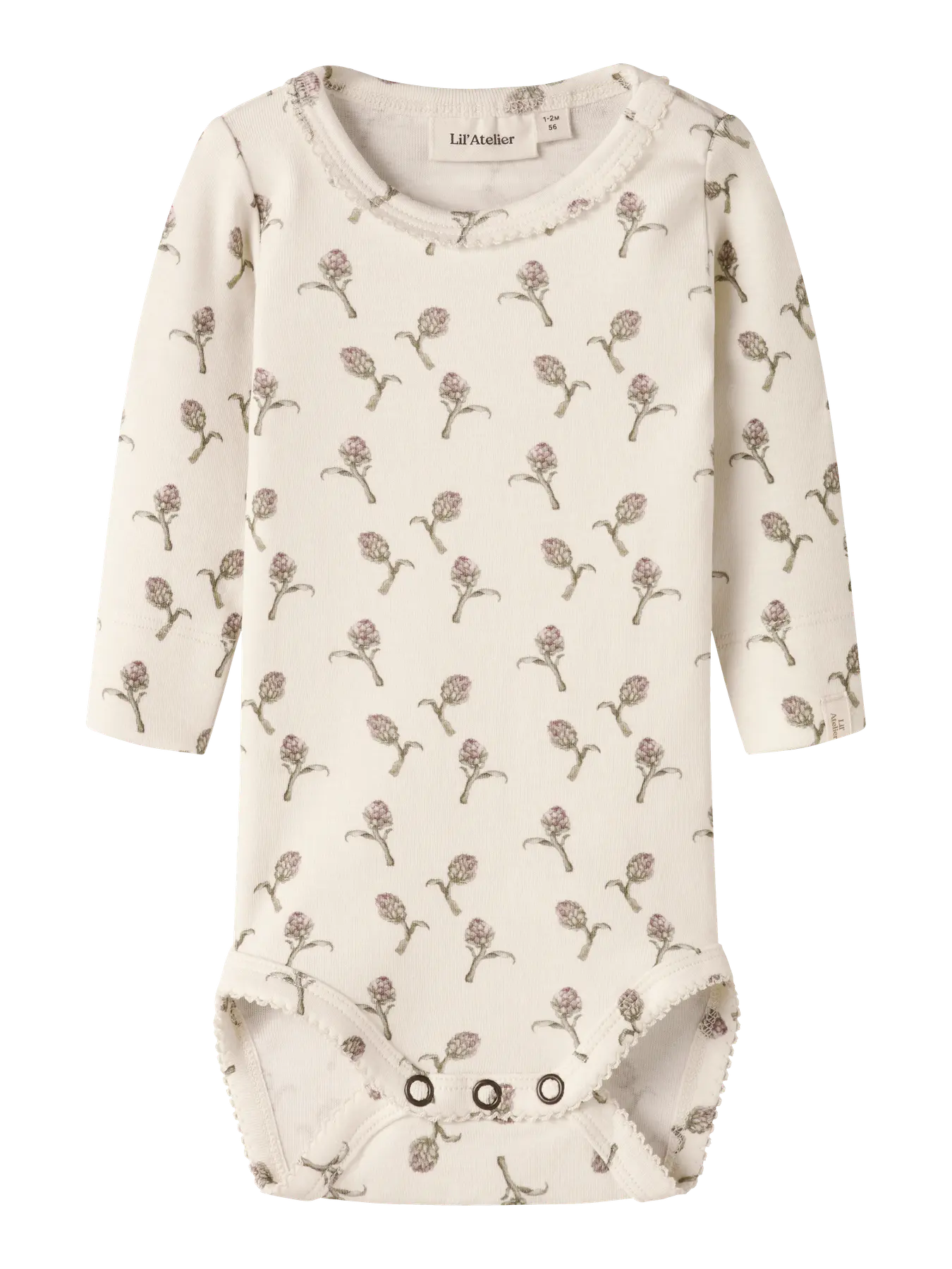 Lil' Atelier - Baby Romper Artichoke | Bloemenprint | Biologisch Katoen & TENCEL™