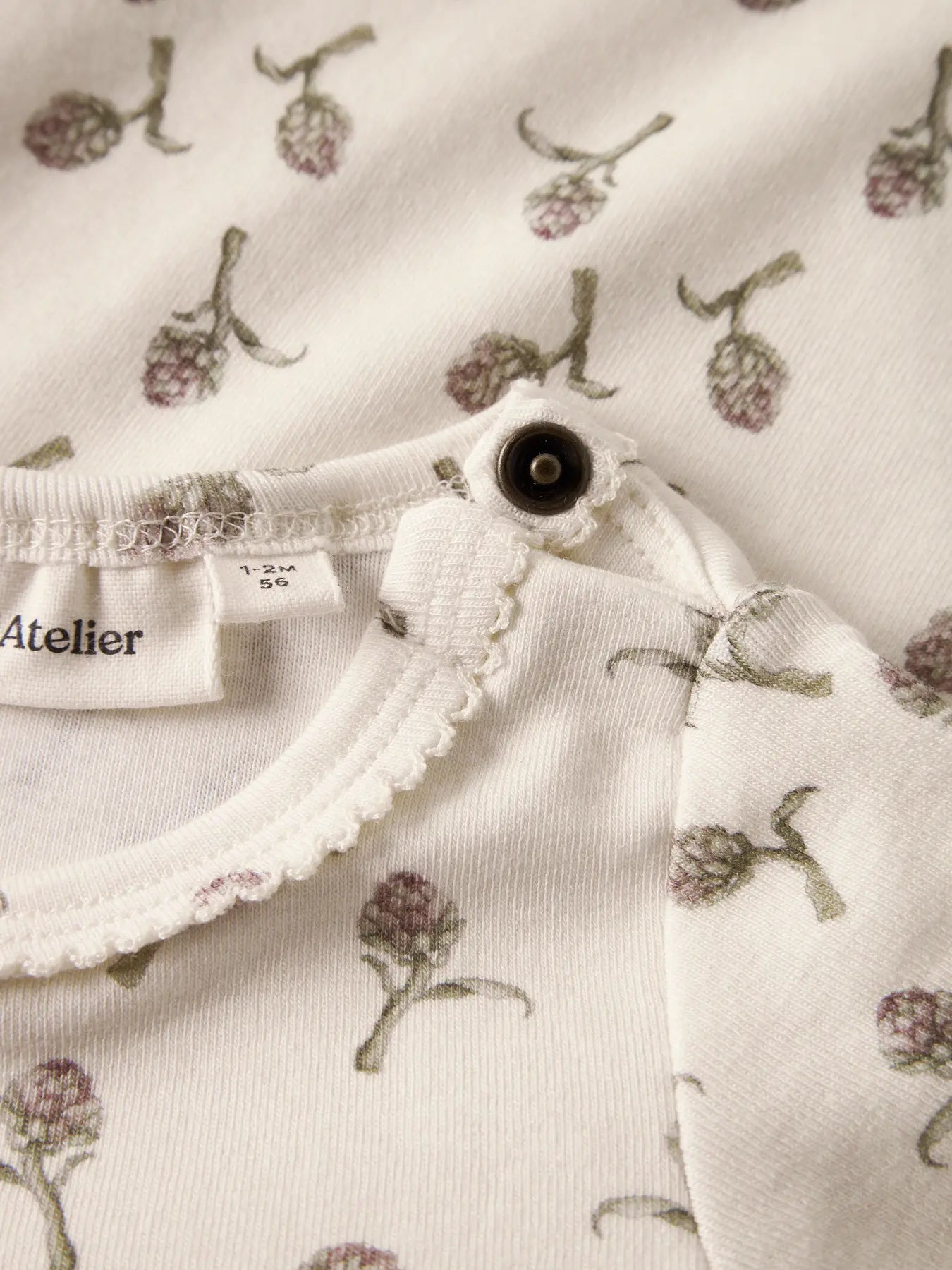 Lil' Atelier - Baby Romper Artichoke | Bloemenprint | Biologisch Katoen & TENCEL™