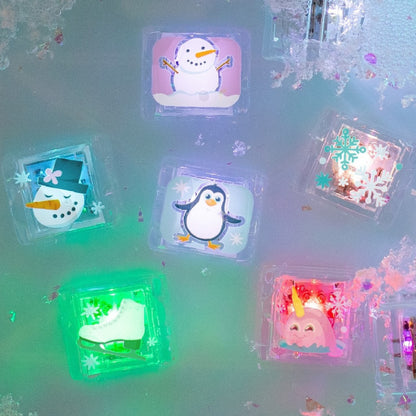 Glo Pals - Winter Light-Up Cubes (lichtgevend badspeelgoed)