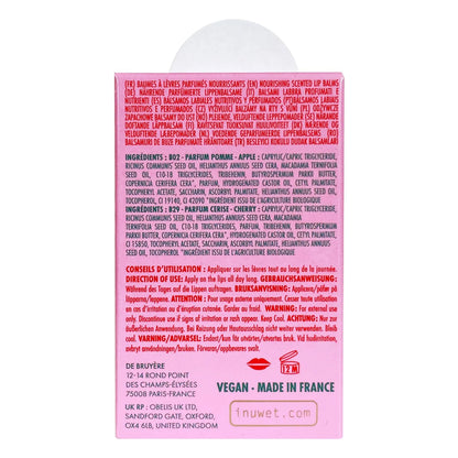 Inuwet - Star Sequin Lip Balms Set van 2 Apple Cherry