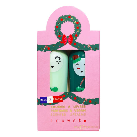 Inuwet - Star Sequin Lip Balms Set van 2 Apple Cherry