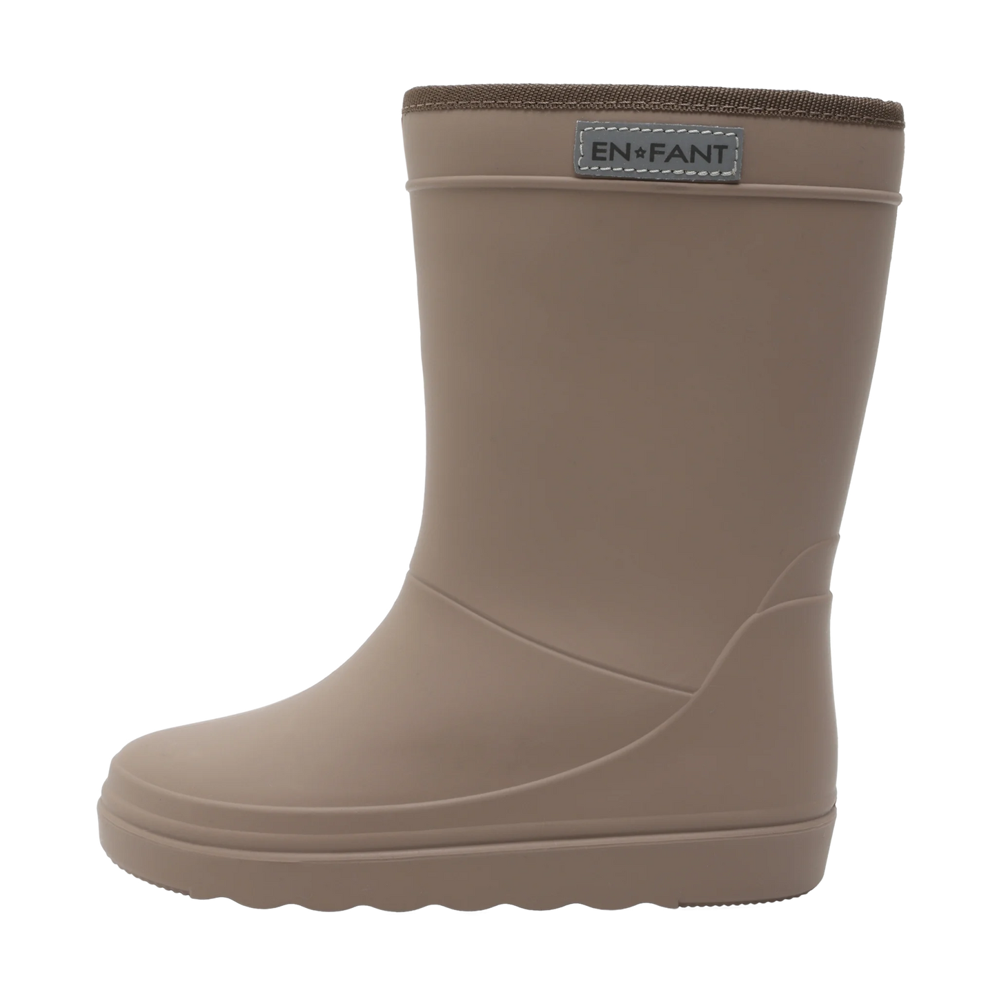 En Fant - Thermoboot Solid – Pine Bark | Comfortabele & Waterdichte Kinder Regenlaarzen