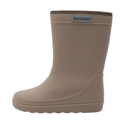 En Fant - Thermoboot Solid – Pine Bark | Comfortabele & Waterdichte Kinder Regenlaarzen
