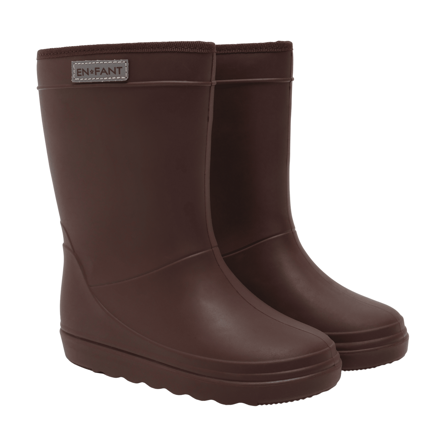 En Fant - Thermoboot Solid – Coffee Bean | Comfortabele & Waterdichte Kinder Regenlaarzen