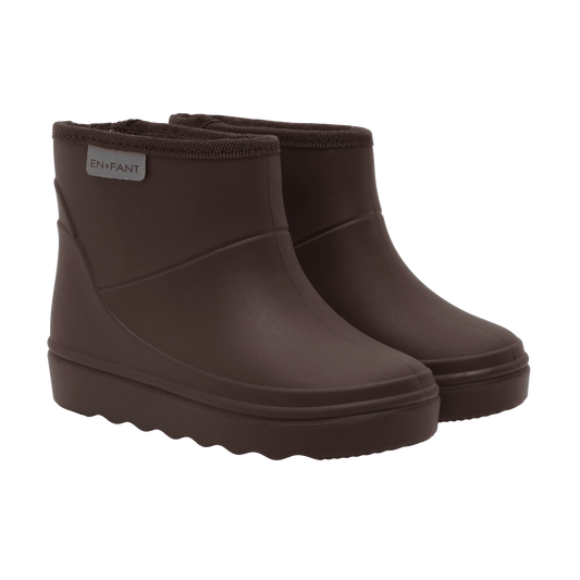 En Fant - Thermoboot Short – Coffee Bean | Comfortabele & Waterdichte Kinder Regenlaarzen