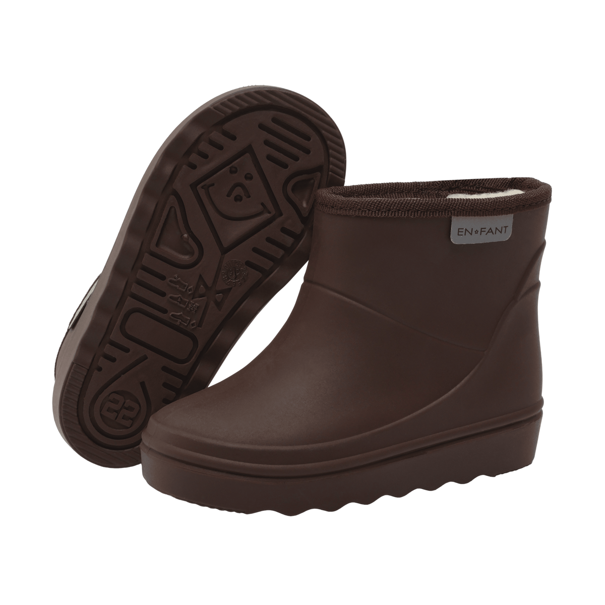 En Fant - Thermoboot Short – Coffee Bean | Comfortabele & Waterdichte Kinder Regenlaarzen