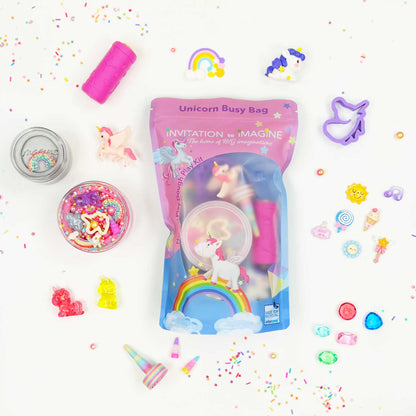 Invitation to Imagine - Unicorn Busy Bag | Sensory Play Kit