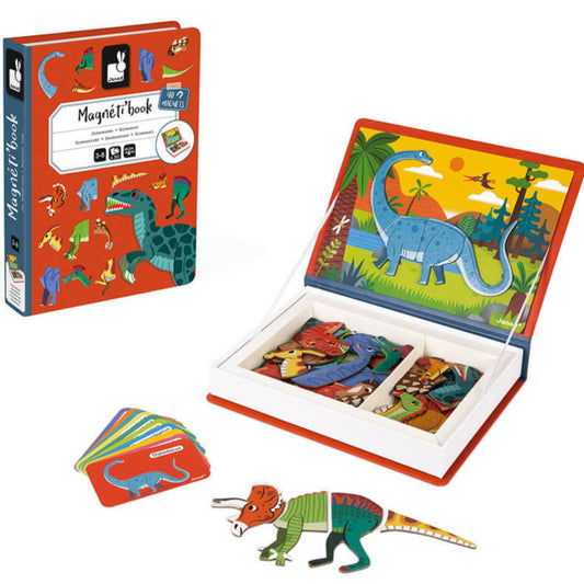Janod - Magneti'Book Dinosaurussen | Magnetisch Speelboek