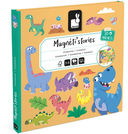 Janod -  Magneti’Stories Dinosaurussen | Magnetisch Verhaalspel