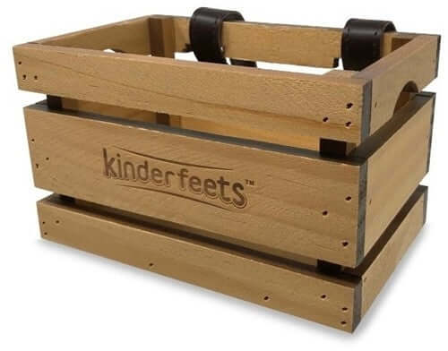 Kinderfeets houten fietskrat