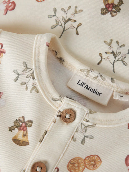 Lil' Atelier - Gipo Longsleeve Slim Suit Boxpak | Turtledove Old Christmas