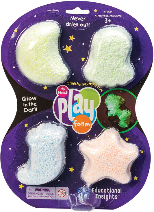 Learning Resources - Playfoam® | Glow In The Dark (4 Pack)