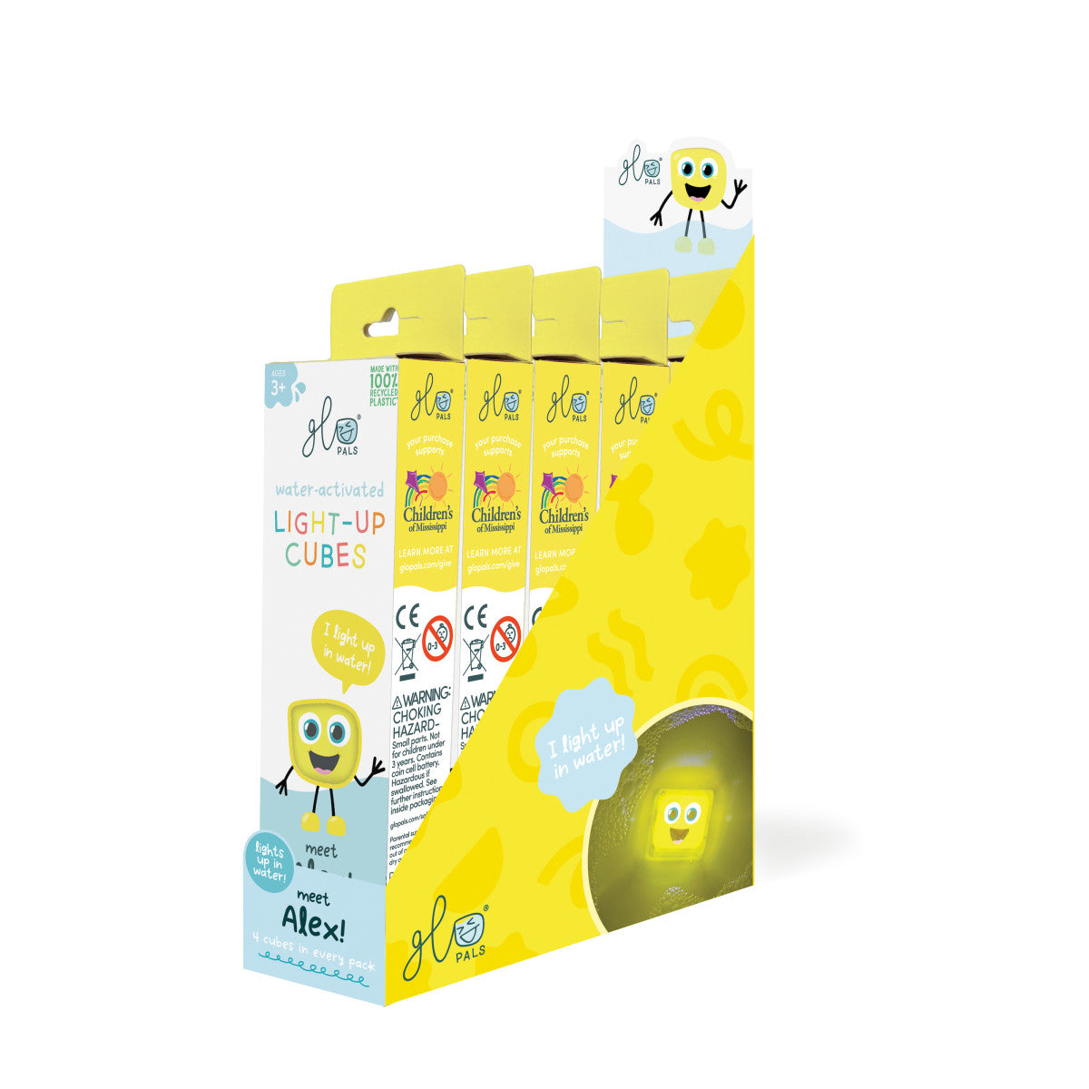 Glo Pals - Alex Pal Light-Up Cubes (lichtgevend badspeelgoed)