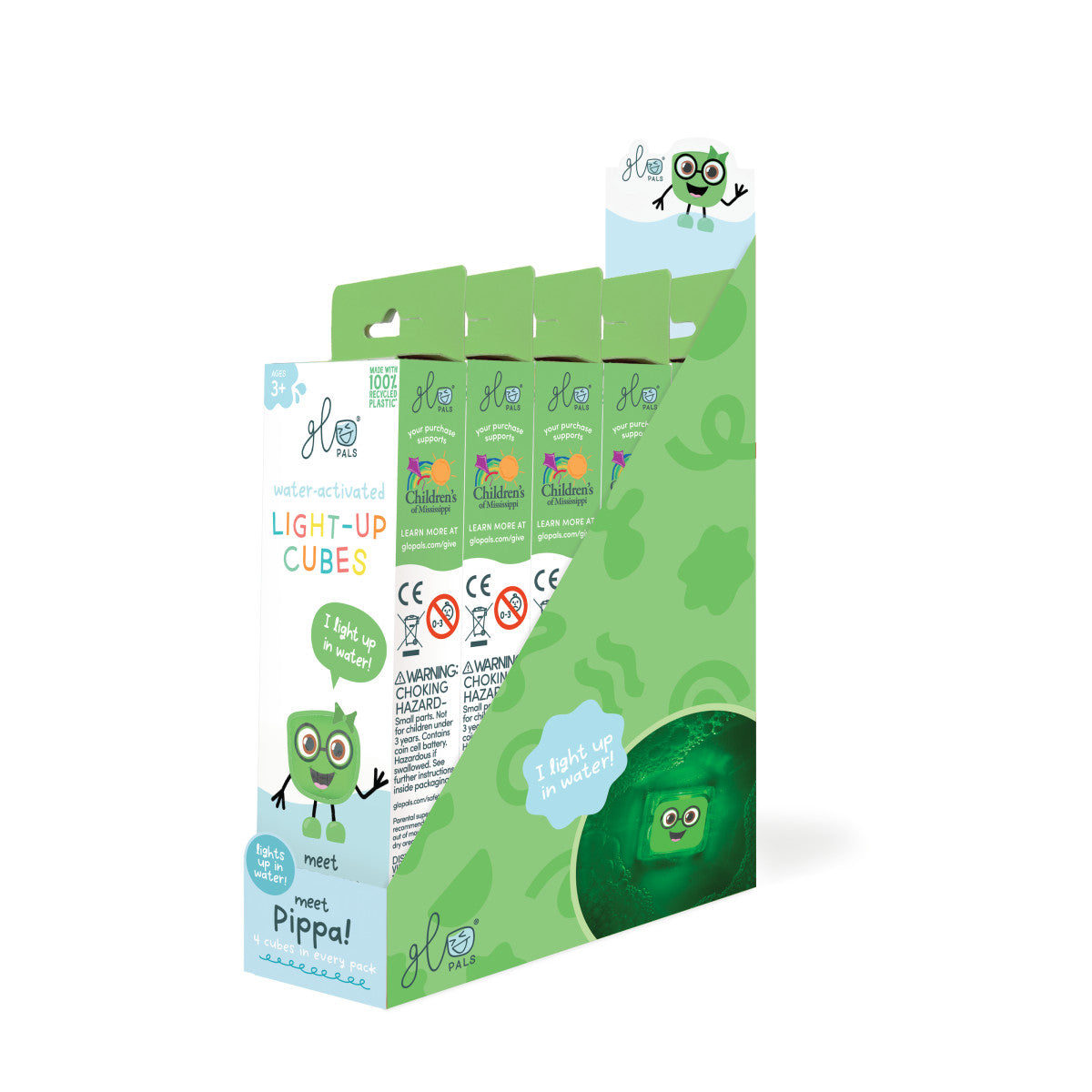 Glo Pals - Pippa Pal Light-Up Cubes (lichtgevend badspeelgoed)