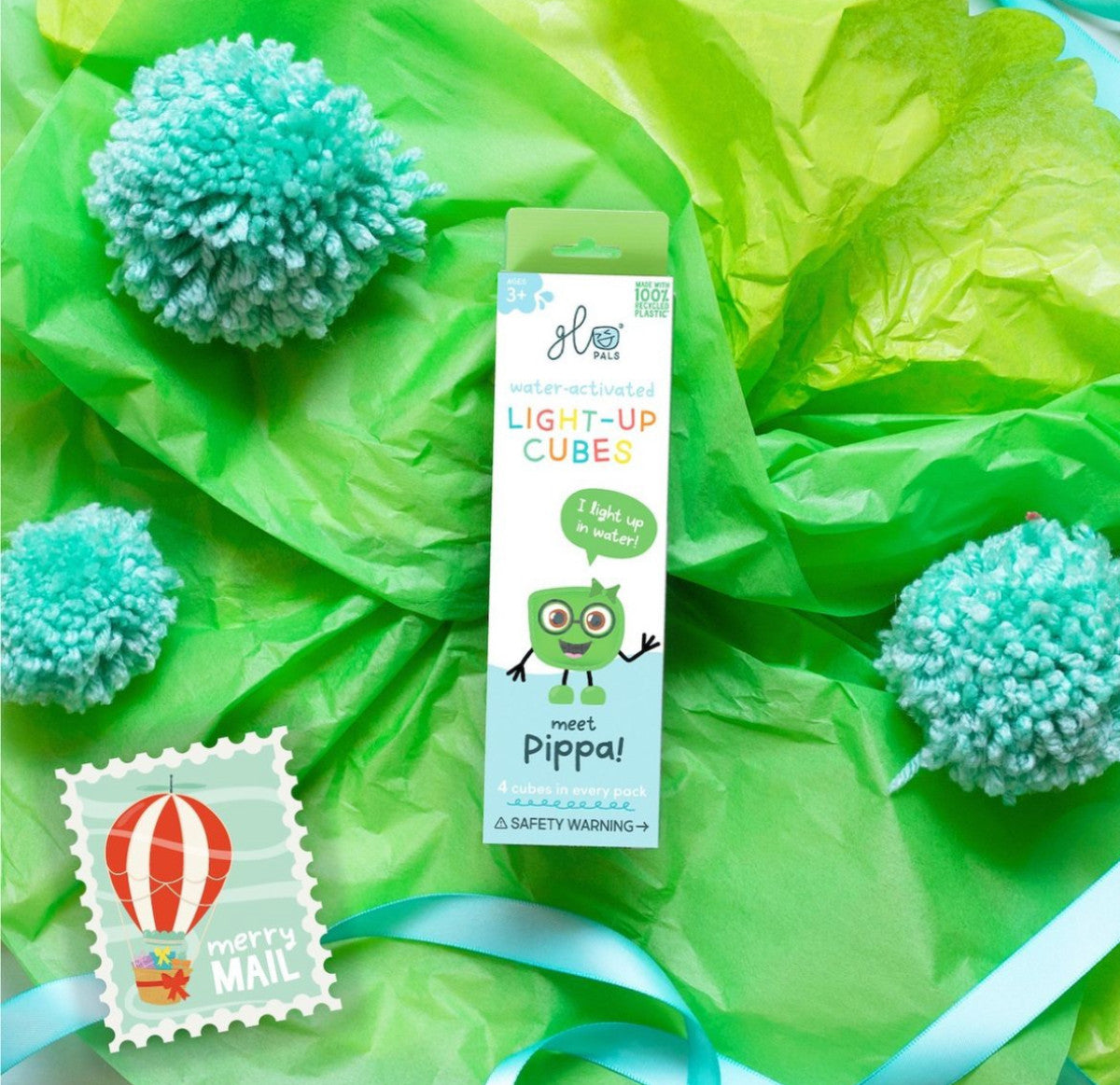 Glo Pals - Pippa Pal Light-Up Cubes (lichtgevend badspeelgoed)