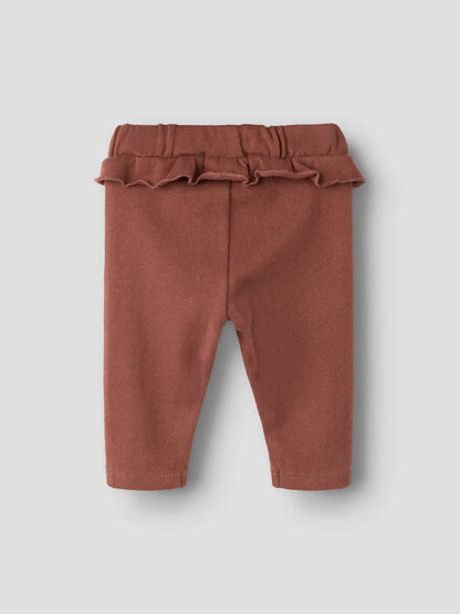 Lil' Atelier - Ruffle Broek | Mocha Mousse