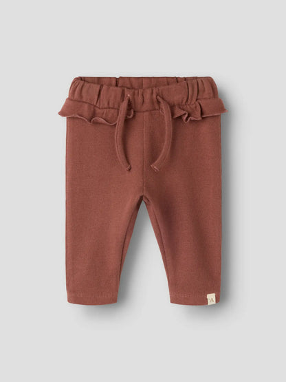 Lil' Atelier - Ruffle Broek | Mocha Mousse
