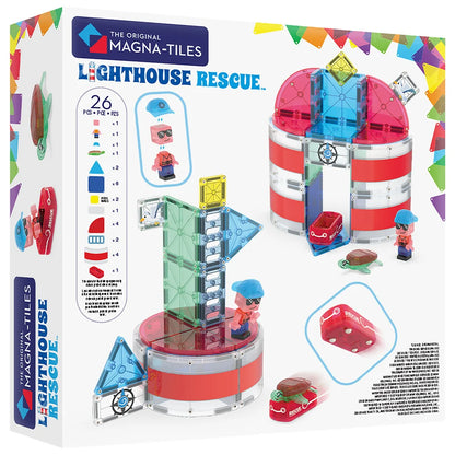 Magna-Tiles - Lighthouse Rescue | Magnetische Bouwset 26 Stuks