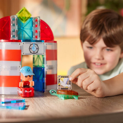 Magna-Tiles - Lighthouse Rescue | Magnetische Bouwset 26 Stuks