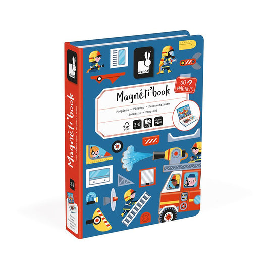 Janod - Magneti'Book Brandweer | Magnetisch Speelboek