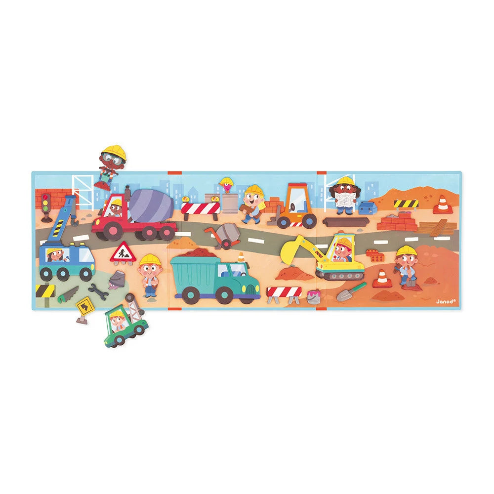 Janod - Magneti Stories De Bouwplaats