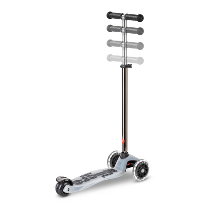 Micro Step - Maxi Micro Step 3-Wiel Kinderstep Deluxe Flux LED Nechrome Zwart