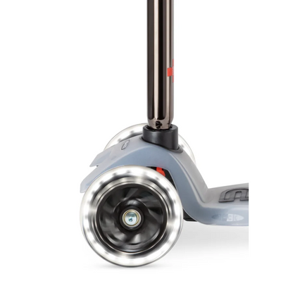 Micro Step - Maxi Micro Step 3-Wiel Kinderstep Deluxe Flux LED Nechrome Zwart