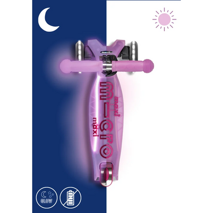 Micro Step - Maxi Micro Step 3-Wiel Kinderstep Deluxe Glow LED Plus – Paars