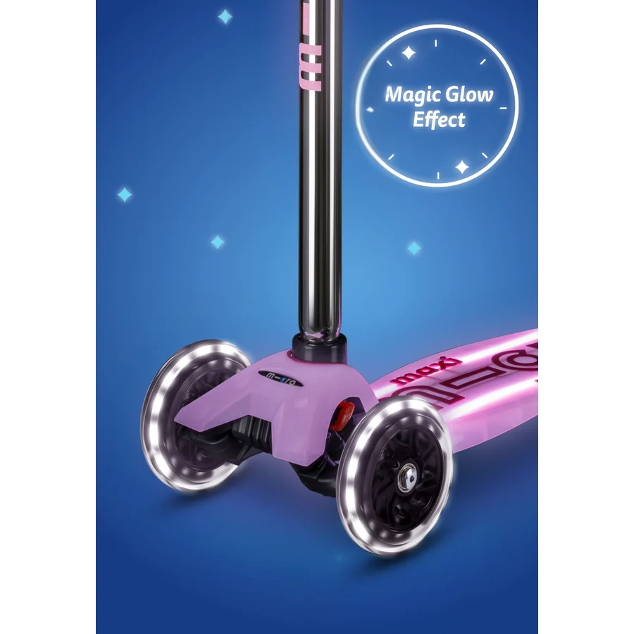 Micro Step - Maxi Micro Step 3-Wiel Kinderstep Deluxe Glow LED Plus – Paars