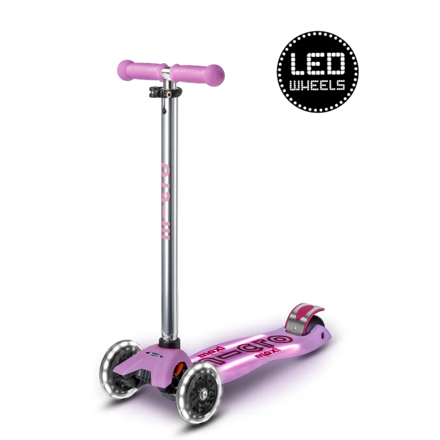 Micro Step - Maxi Micro Step 3-Wiel Kinderstep Deluxe Glow LED Plus – Paars