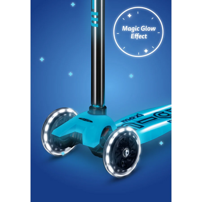 Micro Step - Maxi Micro Step 3-Wiel Kinderstep Deluxe Glow LED Plus – Crystal Blue