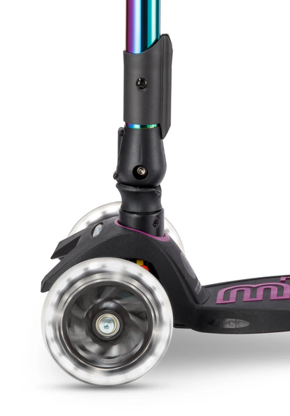 Micro Step - Maxi Micro Deluxe Inklapbaar LED – 3-Wiel Kinderstep | Neochrome Purple