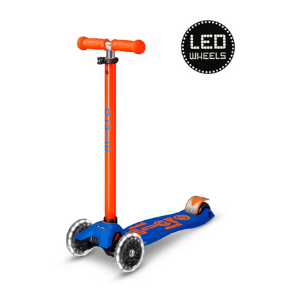 Micro Step - Maxi Micro Step 3-Wiel Kinderstep Deluxe LED Blauw Oranje Neon