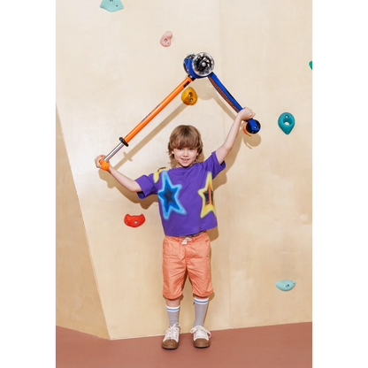 Micro Step - Maxi Micro Step 3-Wiel Kinderstep Deluxe LED Blauw Oranje Neon