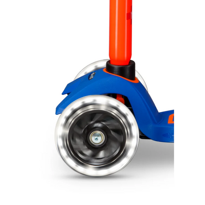 Micro Step - Maxi Micro Step 3-Wiel Kinderstep Deluxe LED Blauw Oranje Neon
