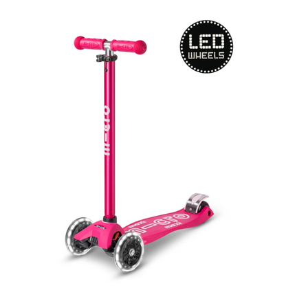 Micro Step - Maxi Micro Step 3-Wiel Kinderstep Deluxe LED Pink