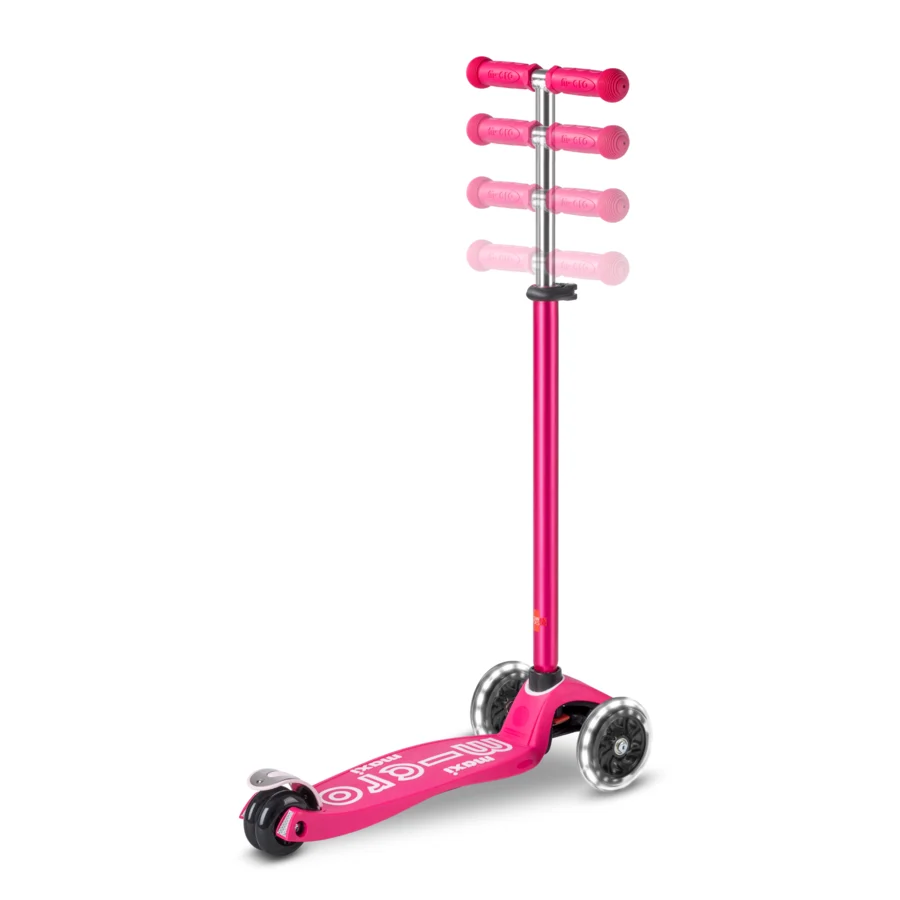 Micro Step - Maxi Micro Step 3-Wiel Kinderstep Deluxe LED Pink