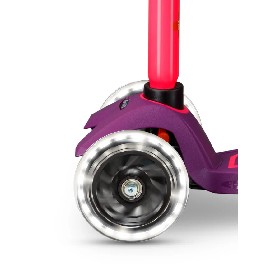 Micro Step - Maxi Micro Step 3-Wiel Kinderstep Deluxe LED Paars Roze Neon