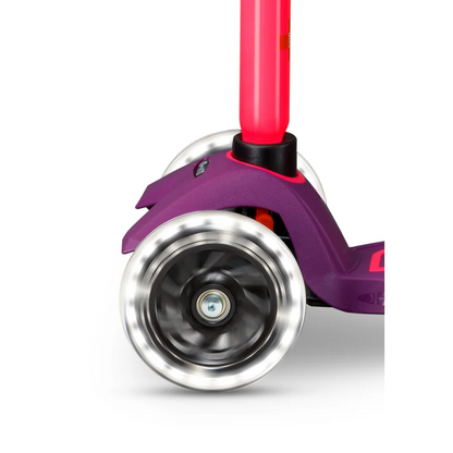 Micro Step - Maxi Micro Step 3-Wiel Kinderstep Deluxe LED Paars Roze Neon