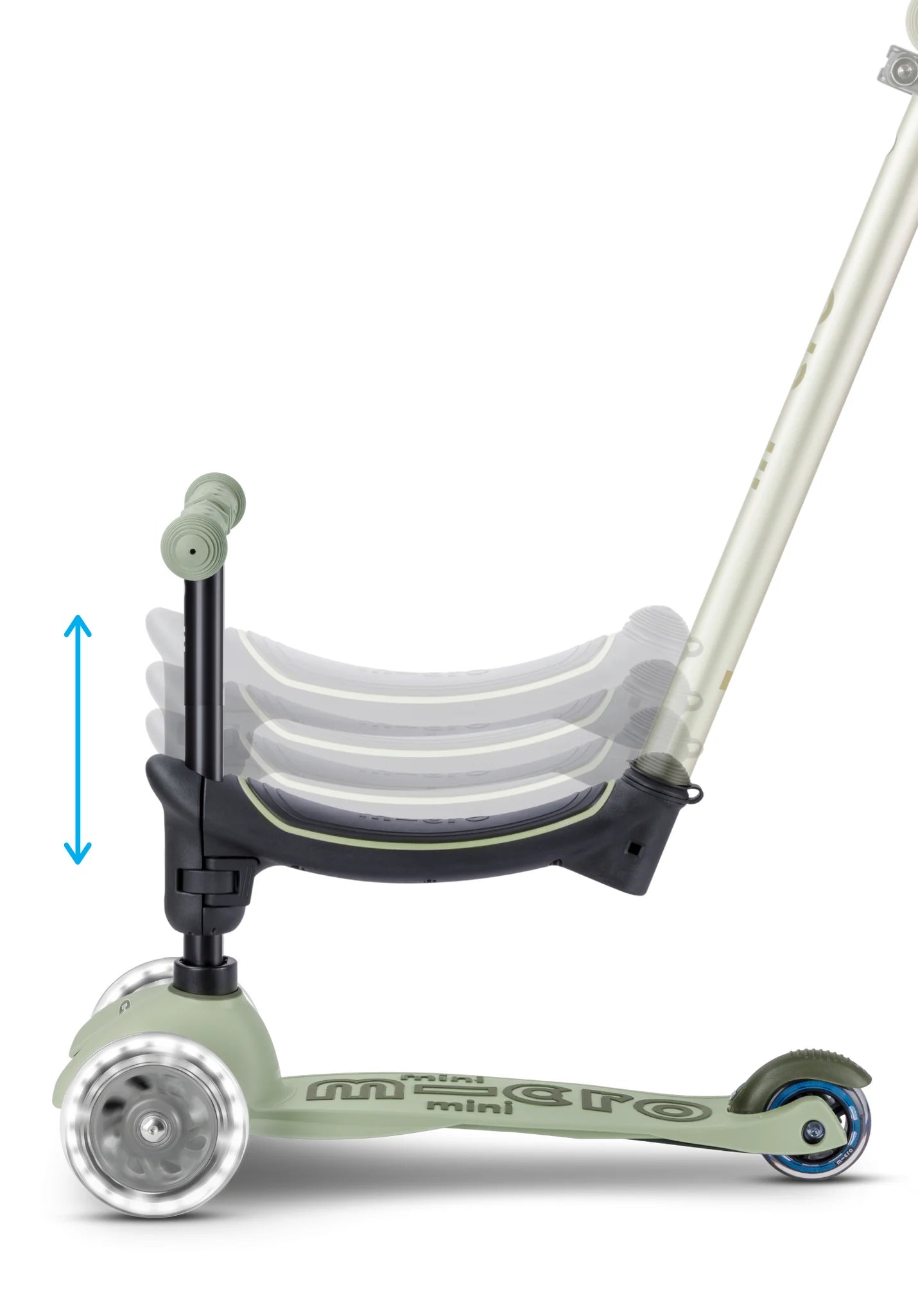 Micro Step - Mini Micro 6in1 Rock & Go LED | Groen