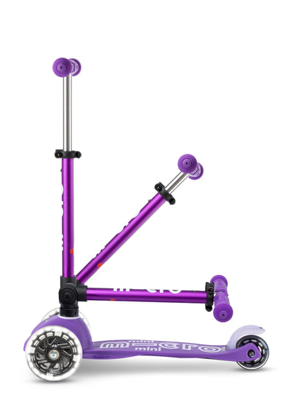 Micro Step - Mini Micro Step 3-Wiel Kinderstep Deluxe inklapbaar LED Purple